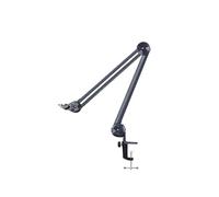 CQEAZ Supporto per microfono pieghevole regolabile con rotazione di 360 gradi e morsetto a C Supporto da scrivania per Live Streaming Mic Stand