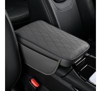 CQFCY Cuscino Bracciolo Auto per Jeep Compass 2017 2018 2019 2020 2021 2022, AntiGraffio Resistente Console Centrale Pad Copertura Protezion Interni Accessori,Grey
