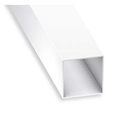 CQFD Tubo quadrato in PVC bianco 15 x 15 x 1 mm 1 m