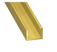 CQFD U ottone 6x6x0.8mm int. 4.4 1m