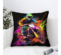 CQHJAIFDG Motorcycle Federa Per Cuscino Set Di 1 Per Casa, Ufficio, Divano, Auto, Giardino Copricuscino Design Elegante Copricuscino 50x50cm