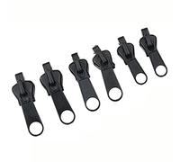 Cqinju-Chiusure lampo 6 / 12pcs Kit di riparazione con cerniera universale universale istantaneo con cerniera riparazione ricambio cerniera cerniera denti scorrevoli a cerniera cerniera per 3 dimensio