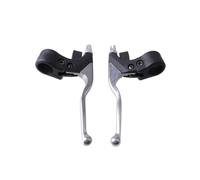 CQJJXKYC Leva freno per moto da 22 mm adatta per minimoto da cross a 2 tempi da 47 cc e 49 cc, scooter a benzina, piccoli quad, ATV e mini moto.(1 Pair-Silver)