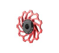 CQJJXKYC pignone per Bicicletta Cassette pignoni e Ruote li Puleggia per deragliatore Posteriore MTB CNC, 11T 13T, Cuscinetto in Ceramica, Leggera, per Bici da Corsa(11T Red)