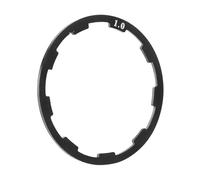 CQJJXKYC pignone per Bicicletta Cassette pignoni e Ruote li Rondella distanziale per mozzo volano Bicicletta, Guarnizione Cassetta, rondella per mozzo Bicicletta in Lega di Alluminio(Black 1mm)