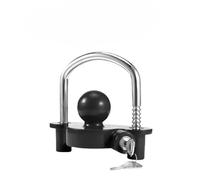 CQJJXKYC Supporto a Sfera Lucchetto a Gancio antifurto per carichi Pesanti, Lucchetto Universale per Gancio a Sfera per rimorchio per Camper, roulotte, Accessorio di Sicurezza per Il Traino(Black)