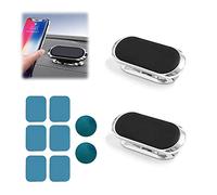 CQQNIU 2 supporti magnetici per telefono da auto, ad alta intensità, non bloccano le prese d'aria, universali, per tutti i telefoni (argento)