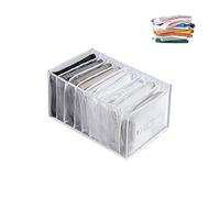 CQQNIU Organizer per cassetti con cassetti a 9 scomparti bianchi con divisori Organizer per guardaroba pieghevoli per biancheria intima Vestiti per neonati T-shirt Jeans (confezione da 1)