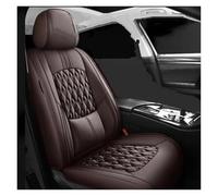 CQRBNE Auto Interni Per Elysion Per Fit Per Jade Per Jazz Cuscino Anteriore E Posteriore Coprisedile In Pelle Per Auto Coprisedili(Coffee Front)
