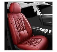 CQRBNE Auto Interni Per Elysion Per Fit Per Jade Per Jazz Cuscino Anteriore E Posteriore Coprisedile In Pelle Per Auto Coprisedili(Burgundy Front)