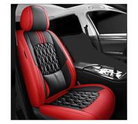 CQRBNE Auto Interni Per Elysion Per Fit Per Jade Per Jazz Cuscino Anteriore E Posteriore Coprisedile In Pelle Per Auto Coprisedili(Black Red Front)