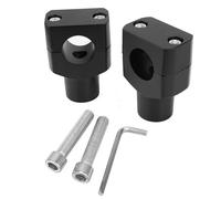 CQRBNE Riser Manubri Moto Manubrio Moto per Kawasaki 25 Mm Kit Riser Manubrio 1" Morsetto Montaggio in Alluminio Moto Riser(Nero)