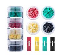CQRobot 200 Pieces Standard Computer Jumper Caps with Handle Pin Shunt Short Circuit 2P Connector (Shunts). Suitable for Arduino Raspberry Pi PCB PC DVD HDD Motherboard Shorting and Other Items.