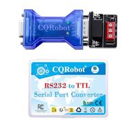 CQRobot 5V/3,3V Passiva da RS-232 a TTL Conversione Porta Seriale Adattatore con Stato Indicatore, Full Duplex Asincrono Completamente Trasparente Zero Ritardo, Senza RTS/DTR, Protezione ESD 15kV.