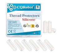 CQRobot Cappuccio Terminale Silicone Protezione Filettatura Bullone 4/25" | 100 Pezzi Bianchi Cappucci Protettivi Filettati In Silicone, 4×13mm, Per Tubi Tondi Copribulloni Viti Protettive Pali Tubi