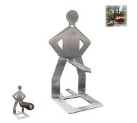 CQSVUJ - Supporto per salsicce da barbecue in acciaio inox, griglia creativa a forma di uomo in piedi, griglia portatile per hot dog, griglia scherzosa per salsicce per accessori da cucina all'aperto