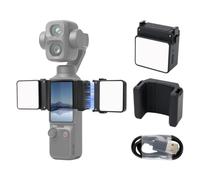 CQT 2 mini luci di riempimento magnetiche a LED per DJI Osmo Pocket 4P 4 3 | Per Xtra Muse 1.5W USB C Ricaricabile Quick Release Vlogging Illuminazione, Action 6 Fotocamera Selfie Video Registrazione