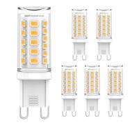 CQTLED Lampadina LED G9 Luce Calda 3000K, 3W 520 LM, Sostituto della Lampadina alogeno da 50W, Alimentazione AC230V, Non Dimmerabile, Senza Sfarfallio, Confezione da 6