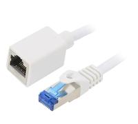 CQX031S Prolunga Ethernet RJ45 Femmina, Connettore RJ45 S/FTP 6a Cu LOGILINK