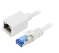 CQX071S Prolunga RJ45 S/FTP 6a Cu LSZH Bianco 5m 26AWG LOGILINK