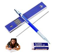 CQXSYTBN portamine 2mm professionale automatico metallo con 12 mine e gomma integrata ideale per disegno tecnico e scrittura artistica per scuola ufficio studio arte
