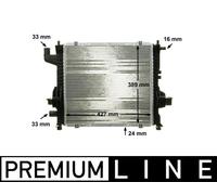 CR 153 000P MAHLE Radiatore, Raffreddamento motore per RENAULT