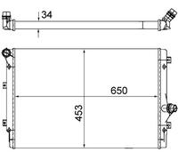 CR 1539 002S MAHLE Radiatore, Raffreddamento motore per AUDI,SEAT,SKODA,VW