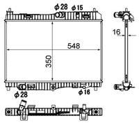 MAHLE CR 1896 000S Radiatore motore