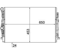 CR 2055 001S MAHLE Radiatore, Raffreddamento motore per AUDI,SEAT,SKODA,VW