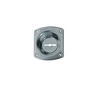 CR art 32 bocchetta con incavo da 12 mm per serratura di sicurezza cromata