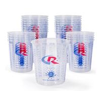 CR CHRWLIN Set di 36 bicchieri con 12 coperchi per bicchieri, 1370 ml, 40 oz per miscelare solventi nel processo di rivestimento come vernice di riparazione auto, primer e top coat