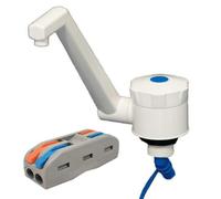 CR-MOESANCO® Kit rubinetto universale con connettore per caravan camper o barca, materiale in nylon, colore bianco