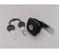 CR-MOESANCO® Serratura quadrata nera per bagagliaio e bagagliaio a gas di roulotte e camper (spessore: 35 mm) con 2 chiavi