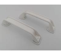 CR-MOESANCO® Set di 2 maniglie manovra per rimorchio roulotte o barca. Set di maniglie per mobili (bianco)