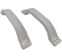 CR-MOESANCO® Set di 2 Maniglie Ultra Resistenti in Termoplastica Bianche per Porte, Caravan, Barche o Rimorchi con Quattro Fori per il Fissaggio, Distanza 175 mm