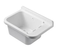 CR PILOZZA A MURO 50-55 cm LAVABO LAVATOIO ESTERNO INTERNO SOSPESO IN RESINA BIA