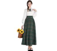 CR ROLECOS Abito da ballo da donna, stile barocco, anni '19, medievale, set da 2 pezzi