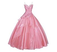 CR ROLECOS Glinda - Costume da strega malvagia per Halloween, per matrimonio, damigella d'onore, principessa, taglia 3XL