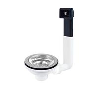 CR serie 3235 Piletta basket con troppopieno, completa di vite mm 47 per Lavello in ceramica ed inox