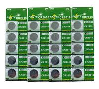 CR2016 20 pezzi, adatte per batterie di telecomando auto elettronico, termometro a candela con batteria a da 3V