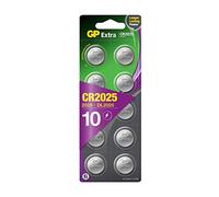 CR2025 - Set da 10 | GP Extra | Batterie al Litio a bottone CR 2025 da 3V - Lunga Durata
