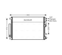 CR5093D AVA QUALITY COOLING Condensatore, Climatizzatore per CHRYSLER,DODGE