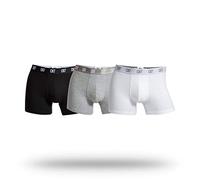 Cristiano Ronaldo Cr7, Boxer a Pantaloncino Uomo, Bianco/Grigio Melange/Nero, XXL