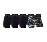 CR7 Boxer Da Uomo, Confezione Da 4 - Camouflage, Slip, Cotone Stretch, Logobu...