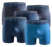 CR7 - Confezione da 5 boxer Trunk da uomo - by Cristiano Ronaldo - Blue-Mix - Taglia M, Blue-mix