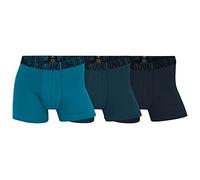 CR7 3-Pack Men's Cotton Trunk Bermuda, Dark Blue, Navy, Light Blue, M Uomo