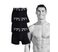 CR7 Cristiano Ronaldo Boxer di Cotone da Uomo, Confezione da 3, Nero, 2XL