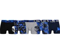 CR7 Cristiano Ronaldo CR7 5-Pack Boy's Cotton Trunk Bermuda, Multicolore, 4-6 Anni Bambino