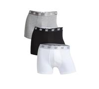Boxer CR7 Basic Trunk da uomo 3 paia bianco/grigio melange/nero (L)