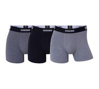 CR7 Underwear Pack 3 Boxer Uomo - Cotone biologico traspirante con vita morbida Assortimento di colori, Nero, Grigio, S